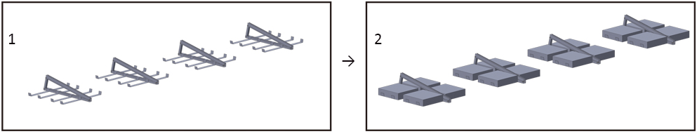 Ballasted system solar