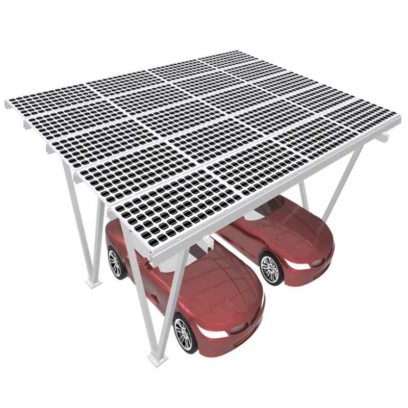 Estrutura de montagem solar de alumínio para garagem