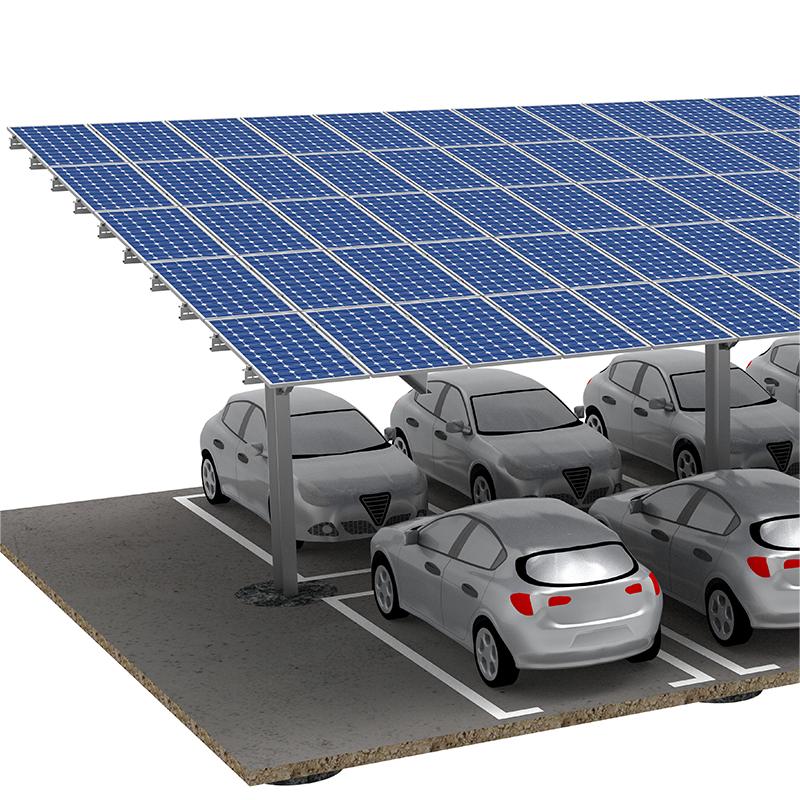 Estruturas de montagem de garagem solar de aço galvanizado